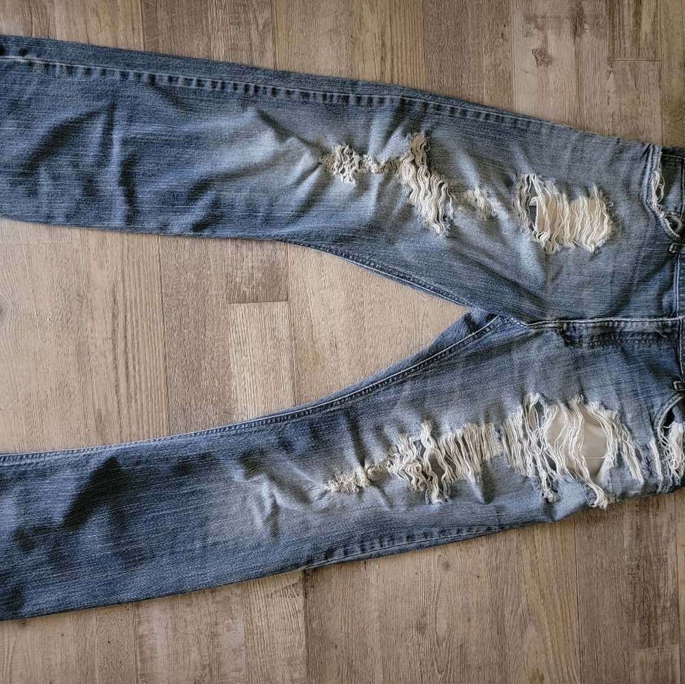 Distressed Wrangler Jeans